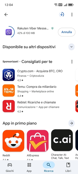 Attendi il completamento del processo di installazione