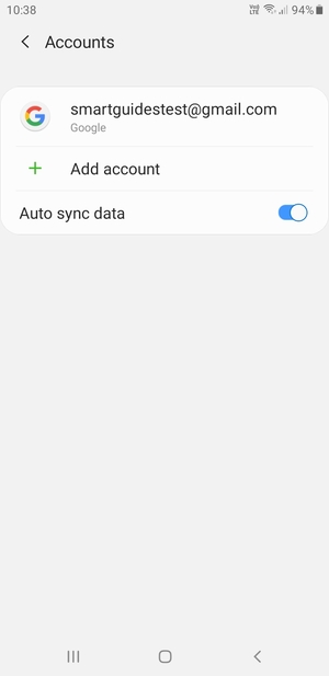 Wählen Sie Google