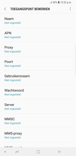 Voer internetgegevens in