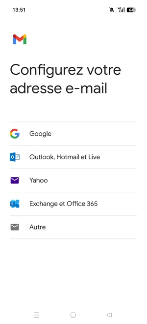 Sélectionnez Exchange et Office 365