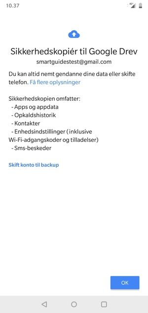 Vælg OK