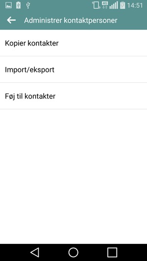 Vælg Import/eksport