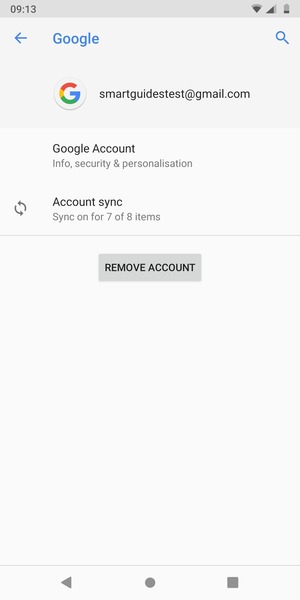 Select Account sync