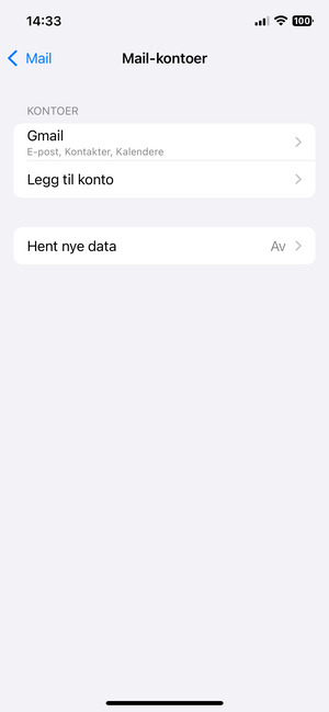 Velg Hent nye data