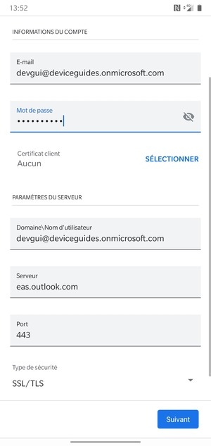 Saisissez votre mot de passe