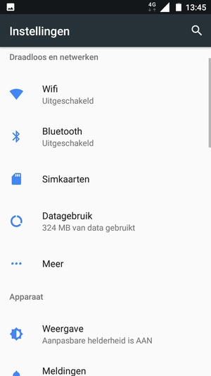 Selecteer Wifi
