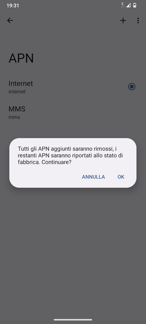 Seleziona OK
