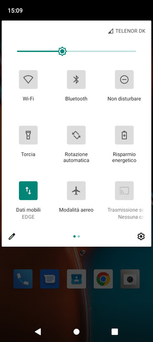 Seleziona il tasto Menu
