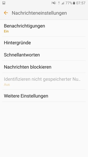 Wählen Sie Weitere Einstellungen