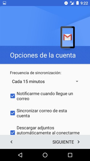 Seleccione SIGUIENTE