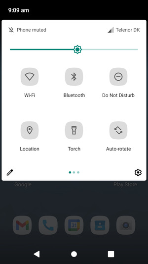 Adjust brightness to the required level