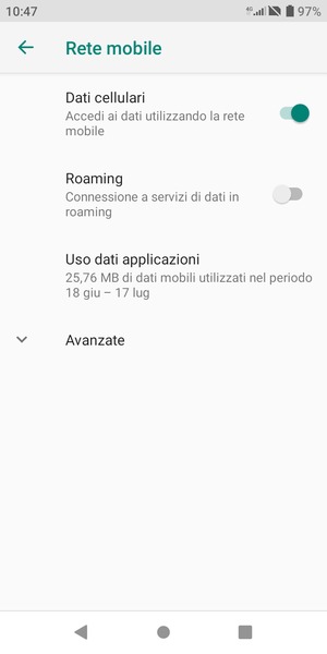Seleziona Avanzate