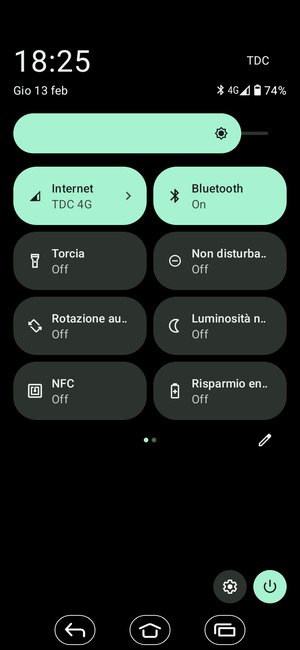 Disattiva Bluetooth
