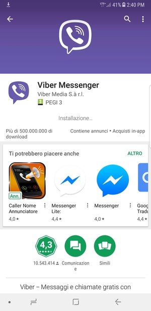 Attendi il completamento del processo di installazione