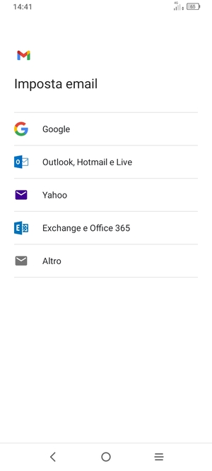 Seleziona Outlook, Hotmail e Live