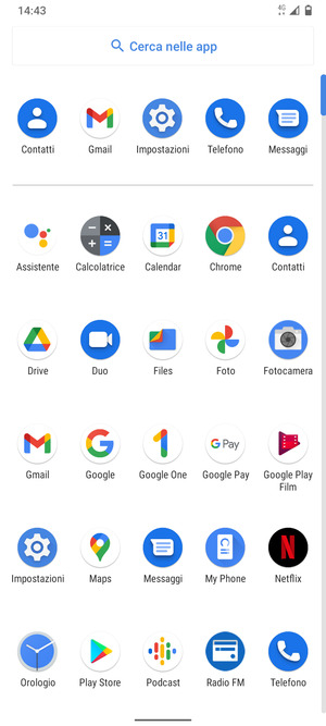 Seleziona Impostazioni