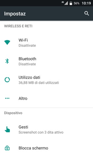 Seleziona Altro