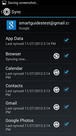 Your contacts from Google will now be synced to your phone