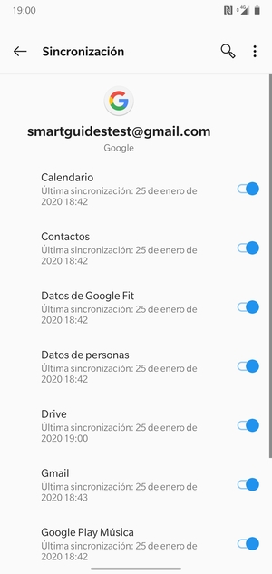 Asegúrese de haber seleccionado Contactos