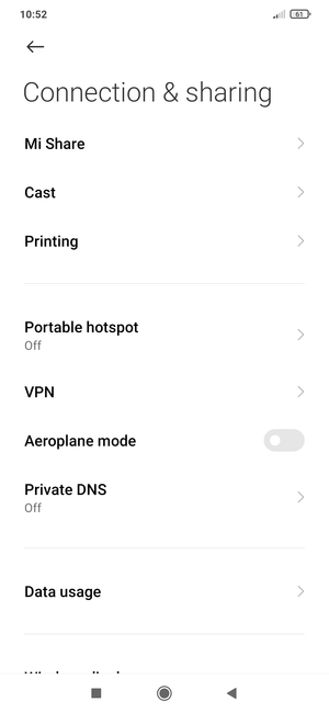 Select Portable hotspot