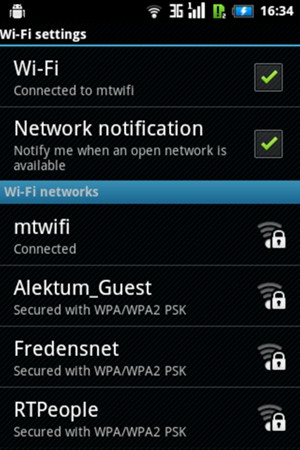 You are now connected to the Wi-Fi network