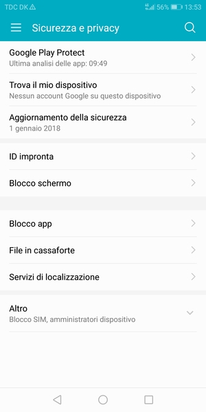 Seleziona Altro