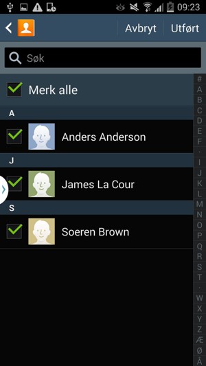 Velg Utført