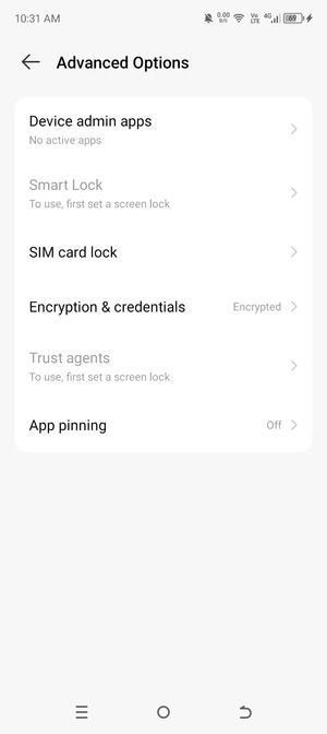 Select SIM card lock