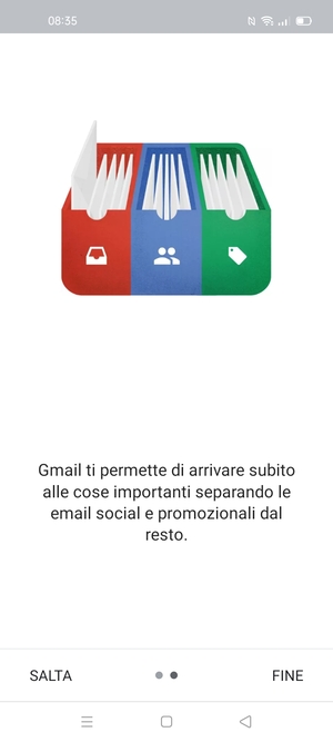 Seleziona FINE