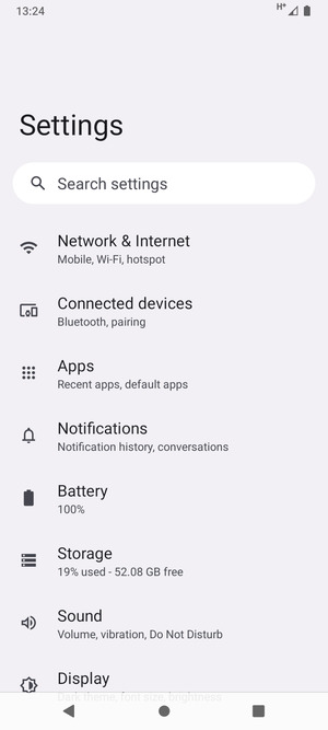 Select Network & Internet