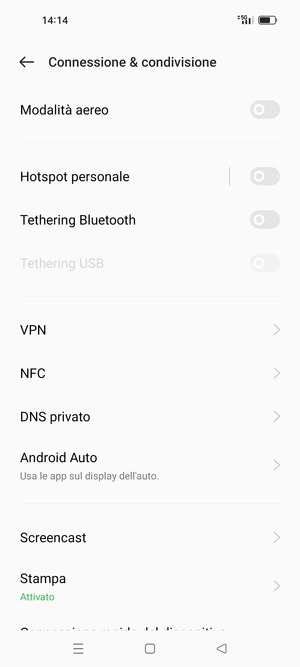 Seleziona Hotspot personale
