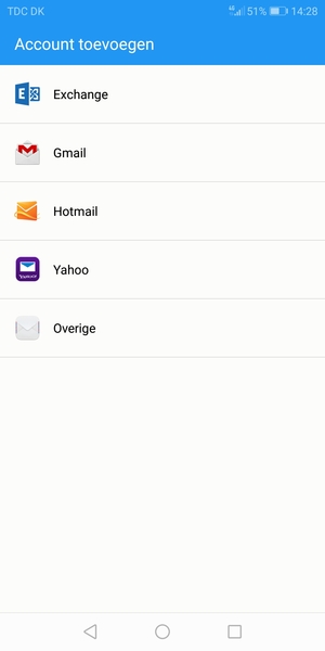 Selecteer Gmail