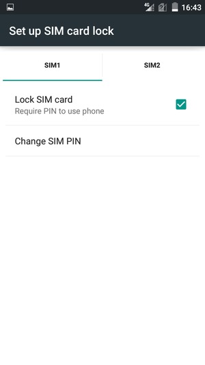 Select the SIM card and select Change SIM PIN