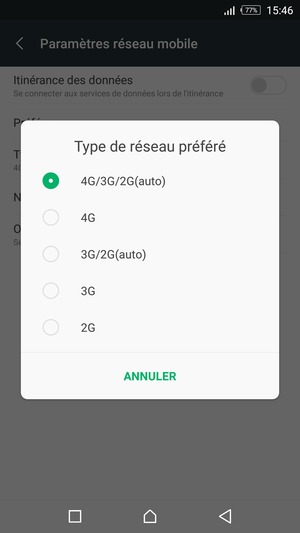 Sélectionnez votre option préférée