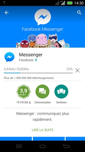 Veuillez attendre la fin de la procédure d'installation