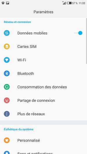 Sélectionnez Plus de réseaux