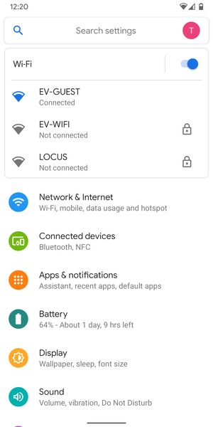 You are now connected to the Wi-Fi network