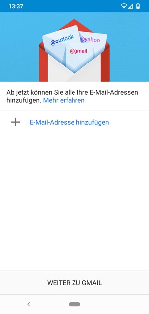 Wählen Sie E-Mail-Adresse hinzufügen