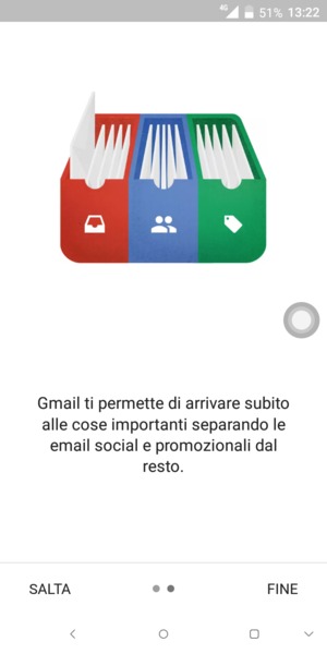 Seleziona FINE