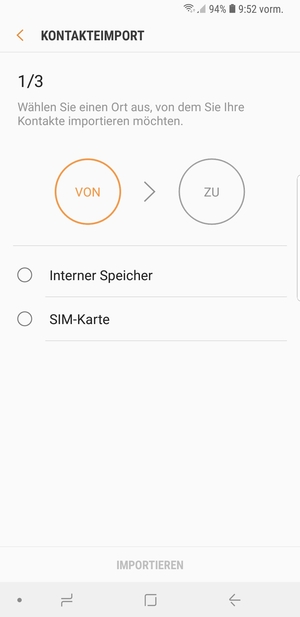 Wählen Sie SIM-Karte