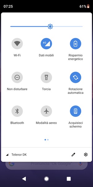 Seleziona il tasto Impostazioni