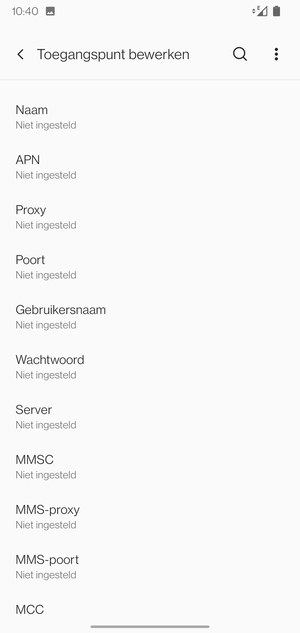 Voer mms-gegevens in