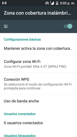 El teléfono ha sido configurado para su uso como módem