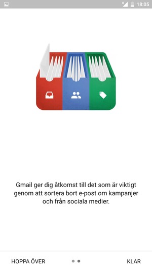 Välj KLAR