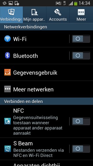 Selecteer Wi-Fi
