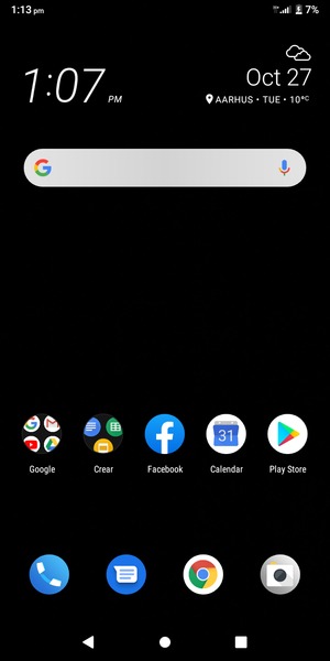 Swipe up