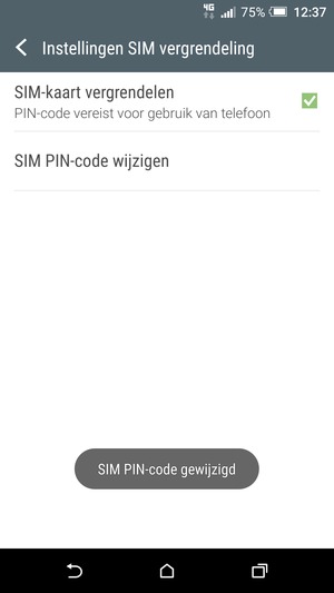Uw SIM PIN-code is gewijzigd