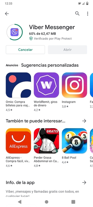 Espere a que el proceso de instalación finalice