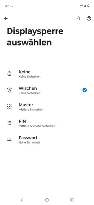Wählen Sie Muster
