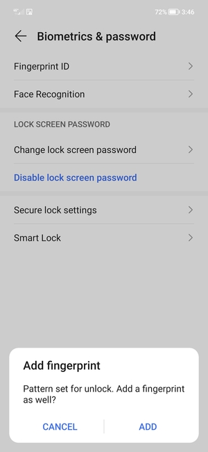 Select CANCEL